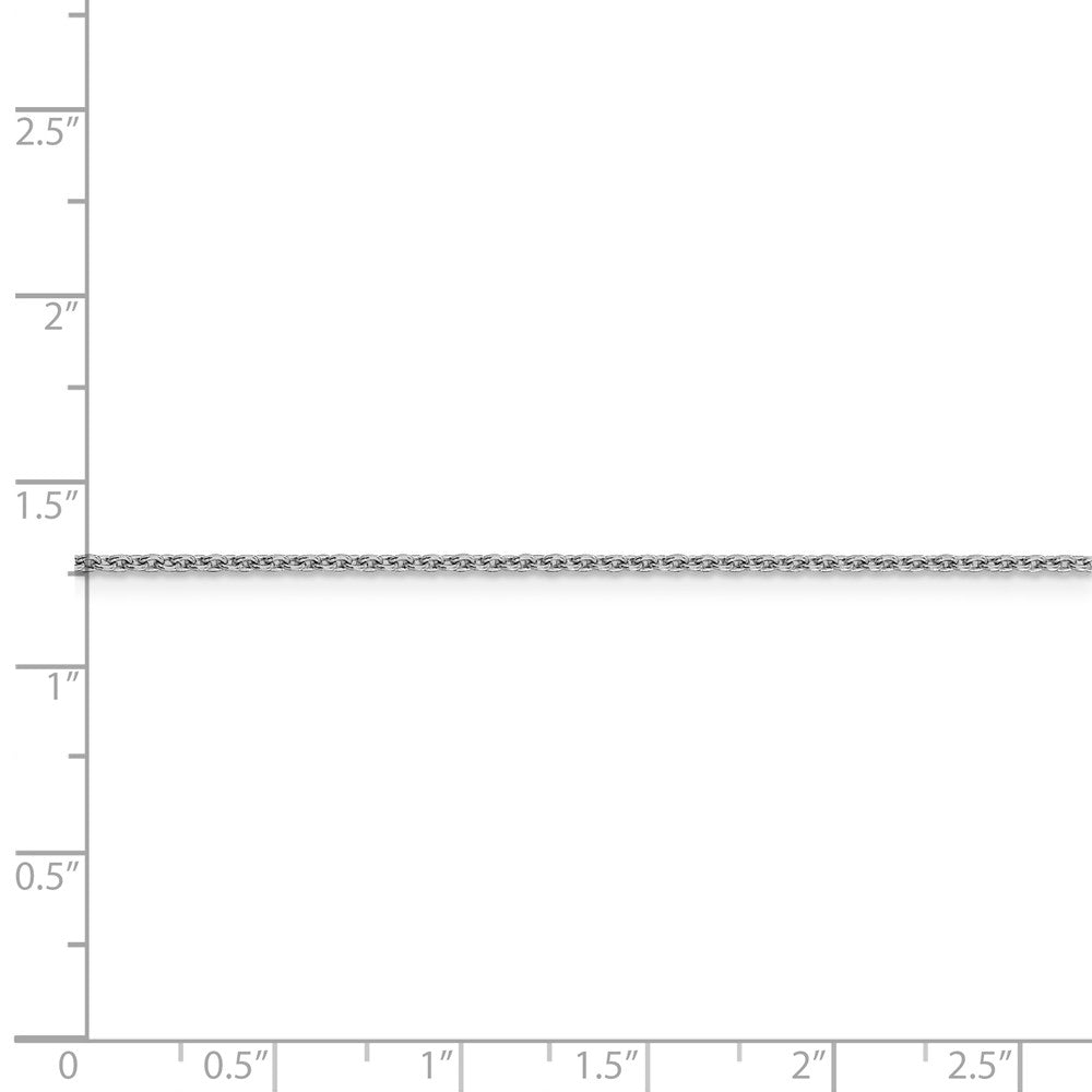 FJC Finejewelers 14k White Gold 1.40mm Solid Polished Cable Chain