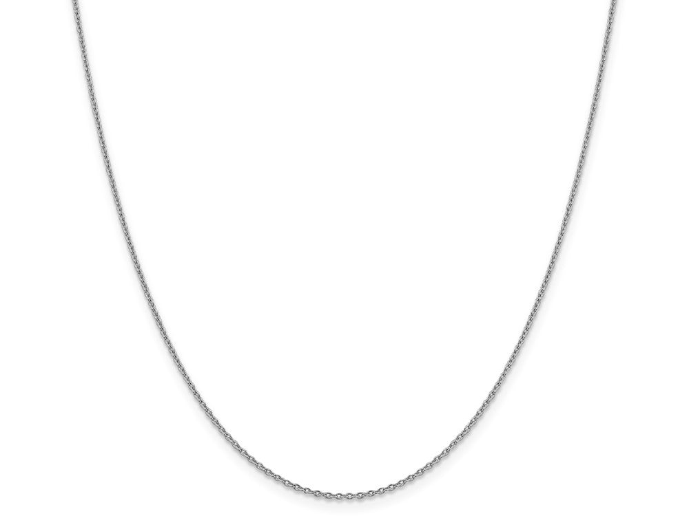 FJC Finejewelers 14k White Gold 1.40mm Solid Polished Cable Chain