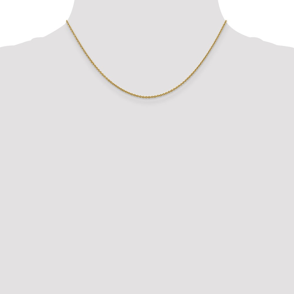 FJC Finejewelers 14 kt Yellow Gold 1.4mm Solid Polished Cable Chain
