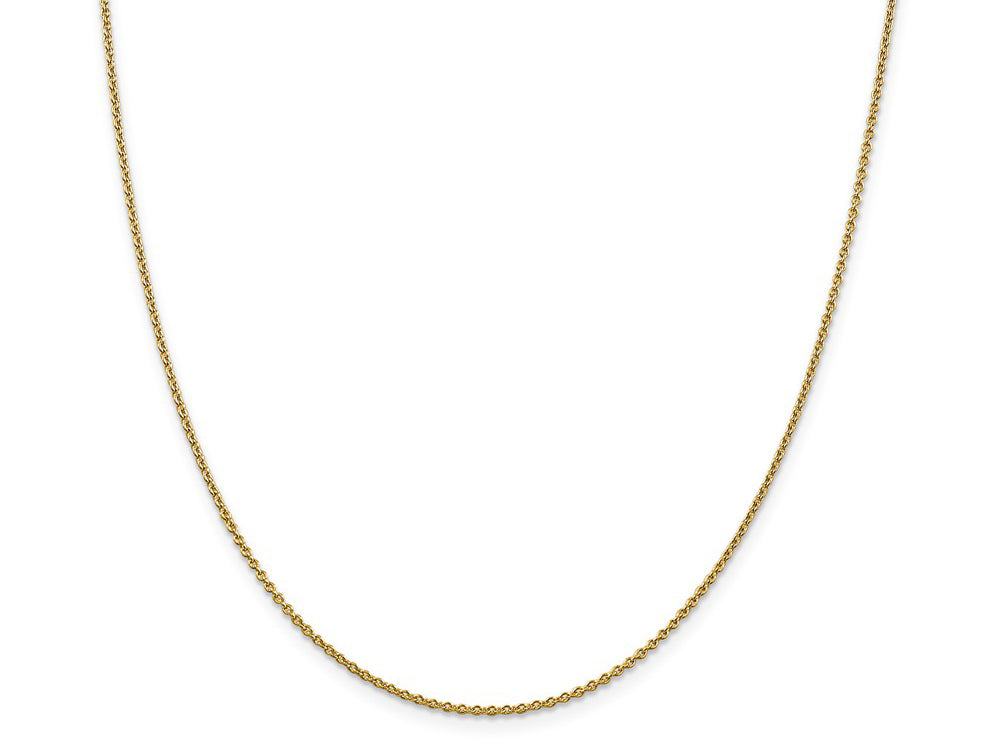 FJC Finejewelers 14 kt Yellow Gold 1.4mm Solid Polished Cable Chain