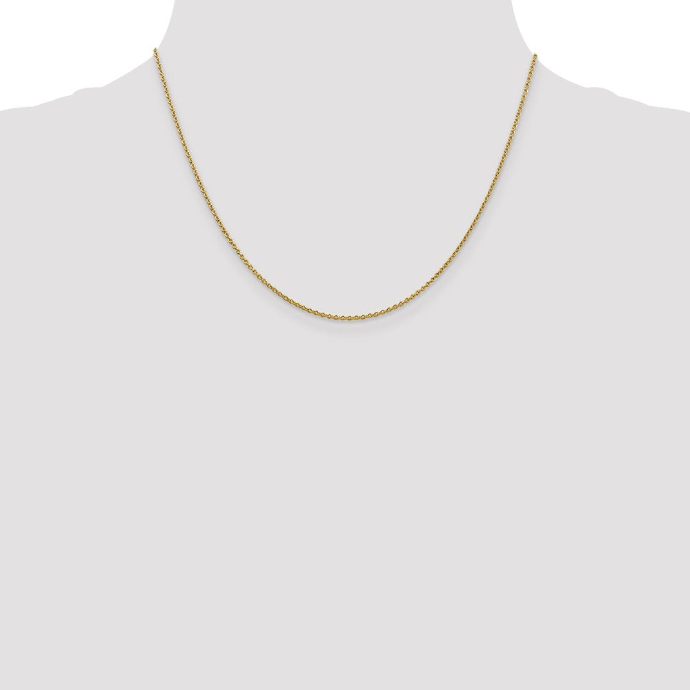 FJC Finejewelers 14 kt Yellow Gold 1.4mm Solid Polished Cable Chain
