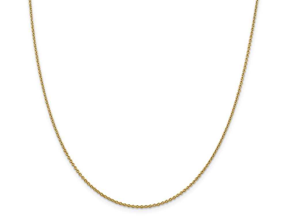 FJC Finejewelers 14 kt Yellow Gold 1.4mm Solid Polished Cable Chain