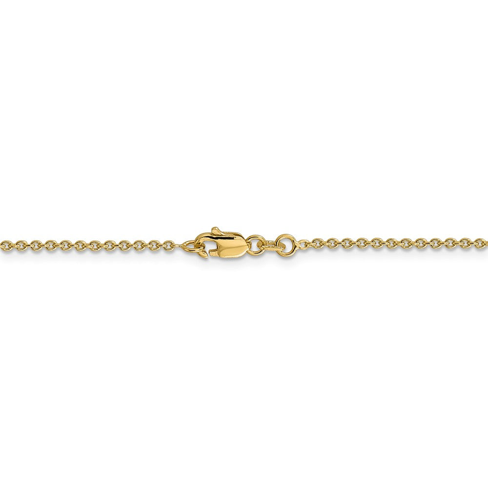 FJC Finejewelers 14 kt Yellow Gold 1.4mm Solid Polished Cable Chain