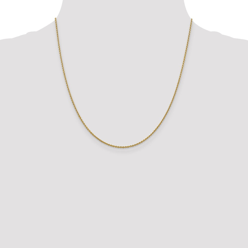 FJC Finejewelers 14 kt Yellow Gold 1.4mm Solid Polished Cable Chain