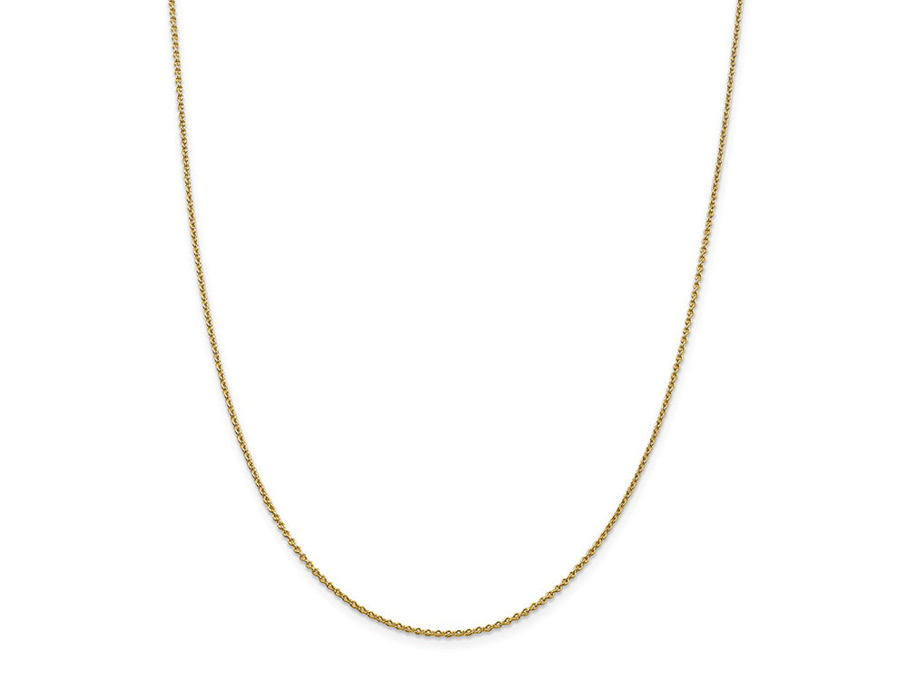 FJC Finejewelers 24 Inch 14k Yellow Gold .75mm Solid Polished Cable Chain Necklace