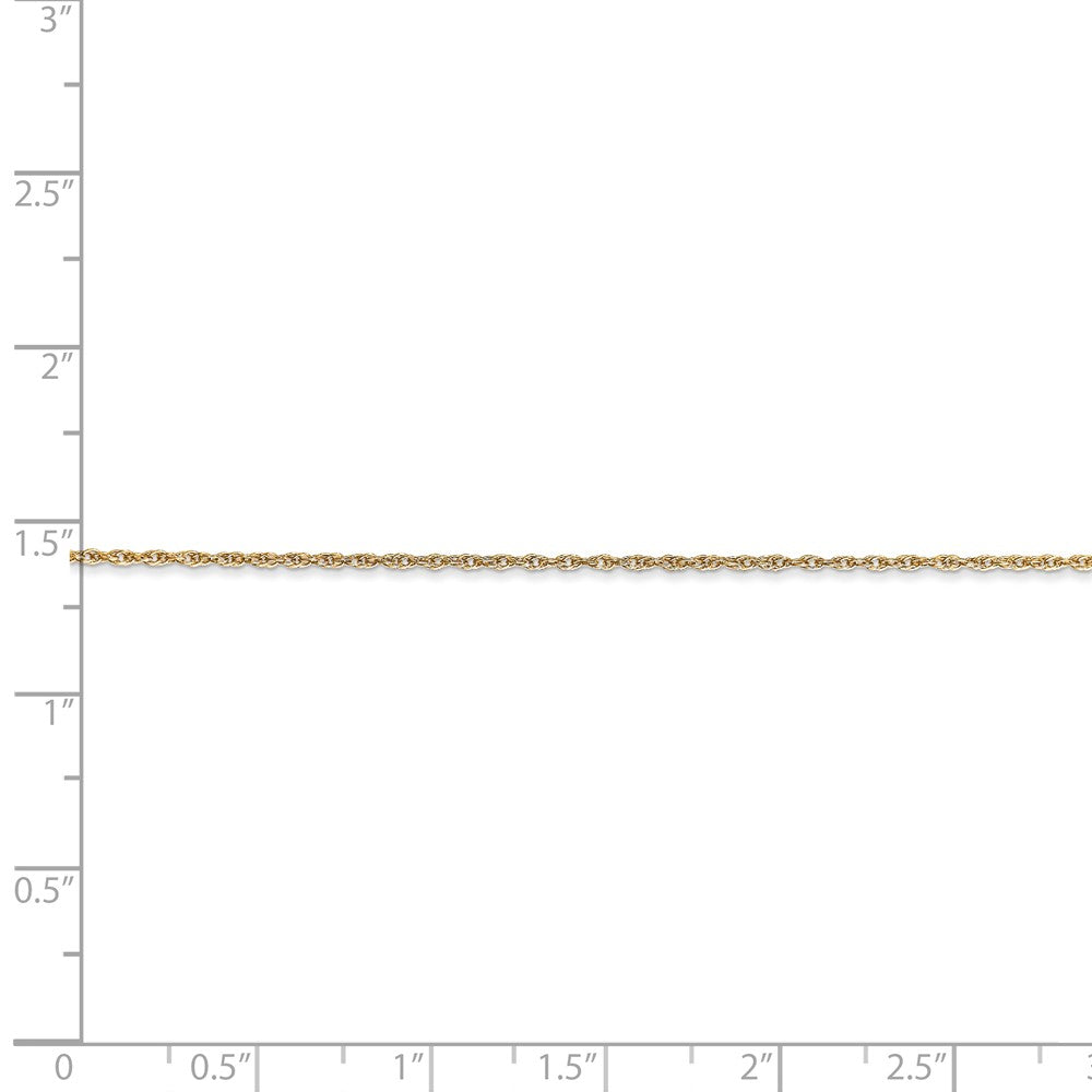 FJC Finejewelers 9 Inch 14k .8mm Light-baby Rope Chain Ankle Bracelet (Smaller Ankles)