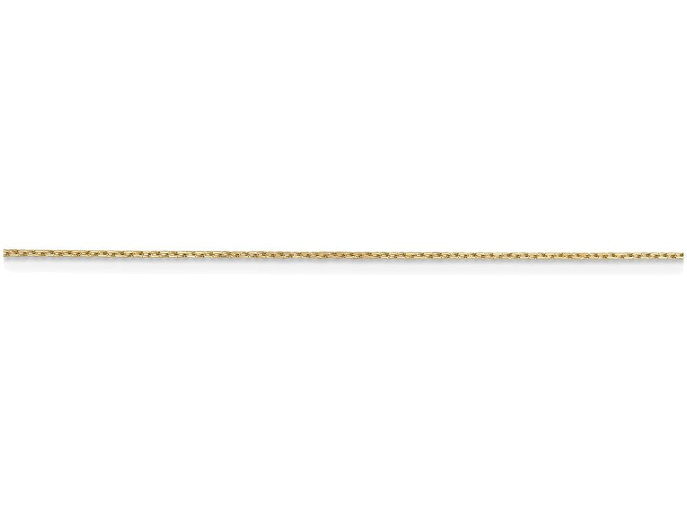 FJC Finejewelers 14 Inch 14k Yellow Gold .6mm bright-cut Cable Chain Necklace