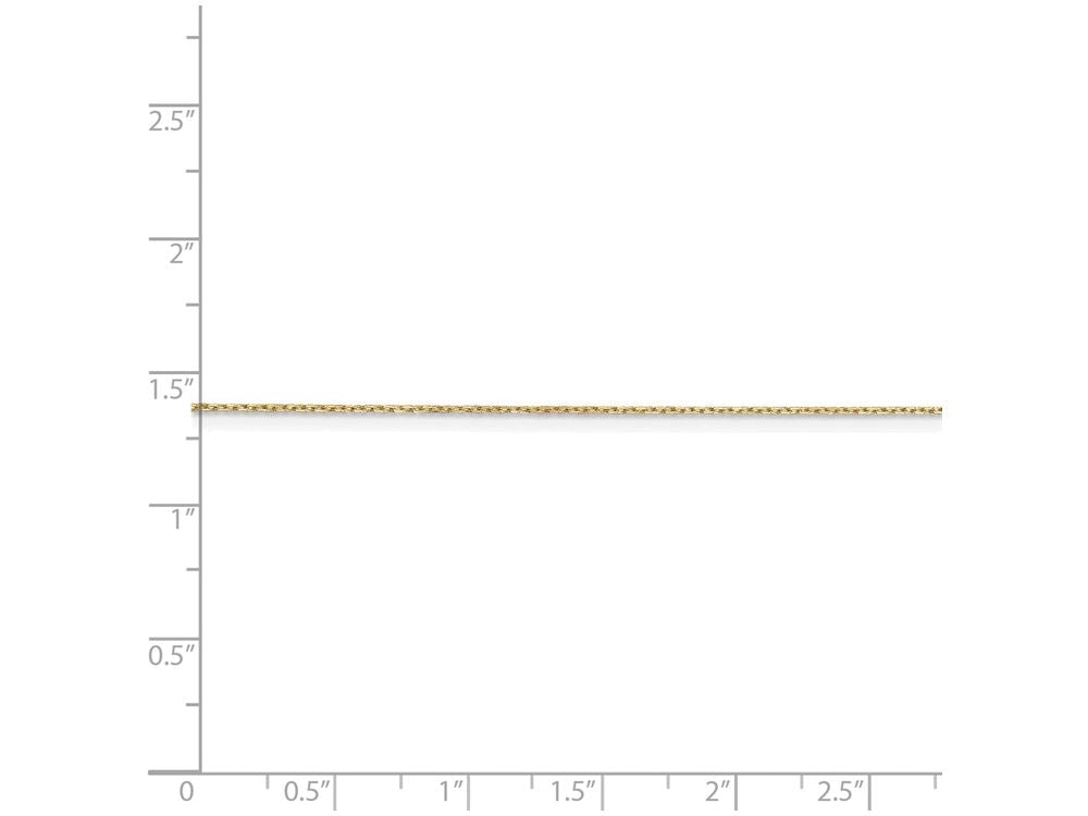 FJC Finejewelers 14 Inch 14k Yellow Gold .6mm bright-cut Cable Chain Necklace