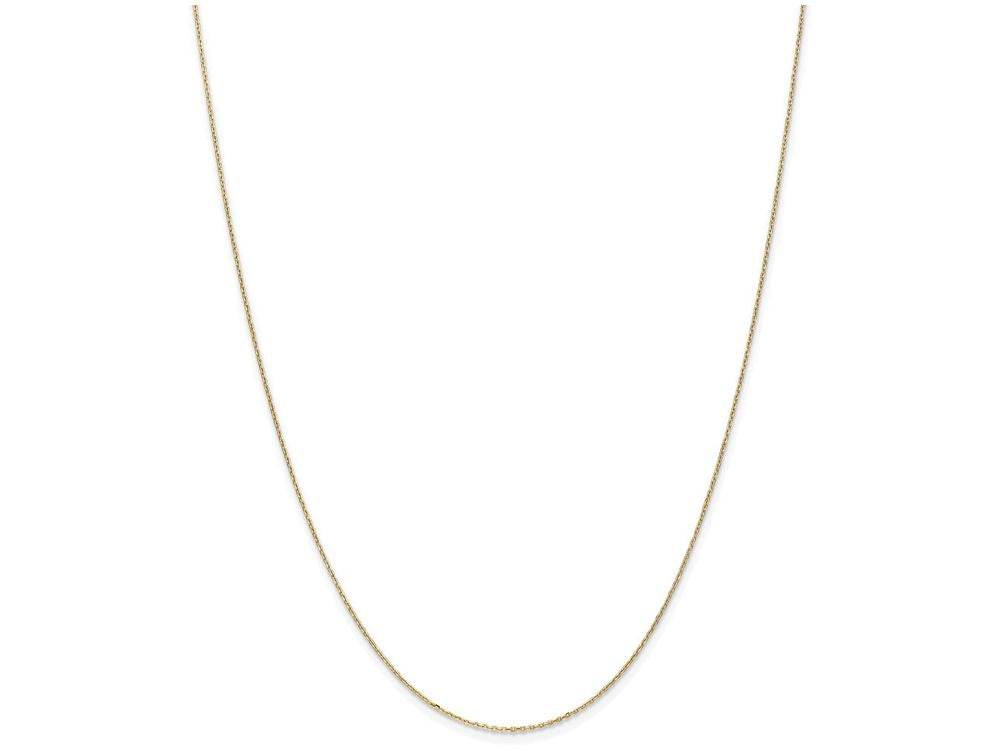 FJC Finejewelers 14 Inch 14k Yellow Gold .6mm bright-cut Cable Chain Necklace