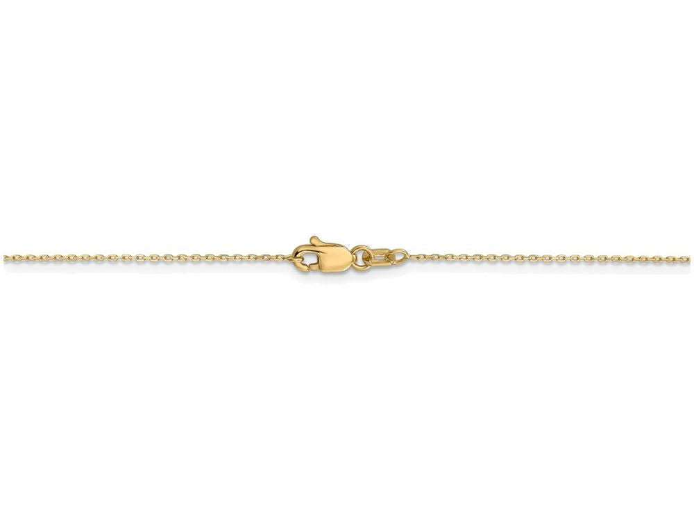 FJC Finejewelers 18 Inch 14k Yellow Gold .6mm bright-cut Cable Chain Necklace
