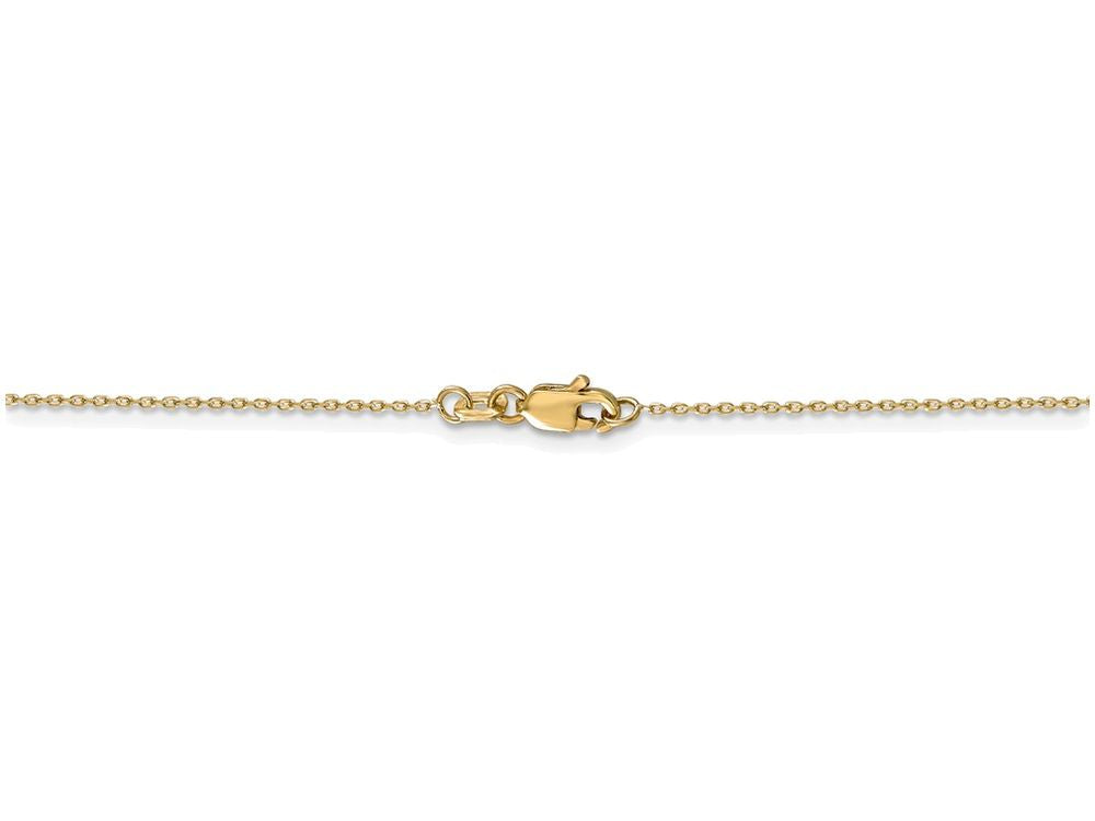 FJC Finejewelers 16 Inch 14k Yellow Gold  0.6mm bright-cut Cable Chain Necklace