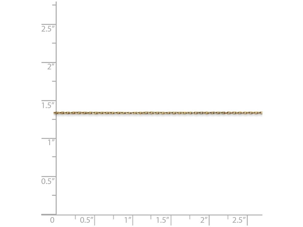 FJC Finejewelers 20 Inch 14k Yellow Gold  0.6mm bright-cut Cable Chain Necklace