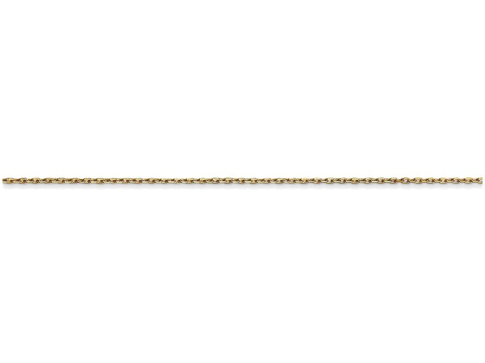 FJC Finejewelers 20 Inch 14k Yellow Gold  0.6mm bright-cut Cable Chain Necklace