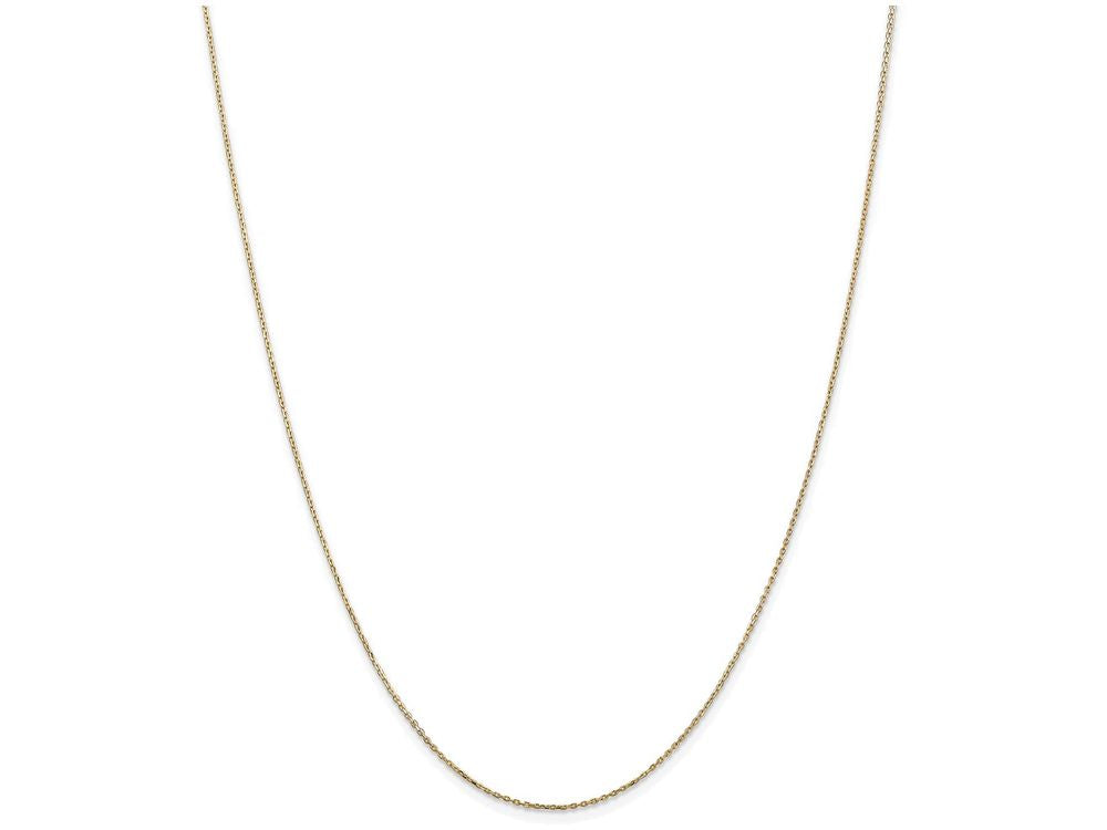 FJC Finejewelers 24 Inch 14k Yellow Gold  0.6mm bright-cut Cable Chain Necklace