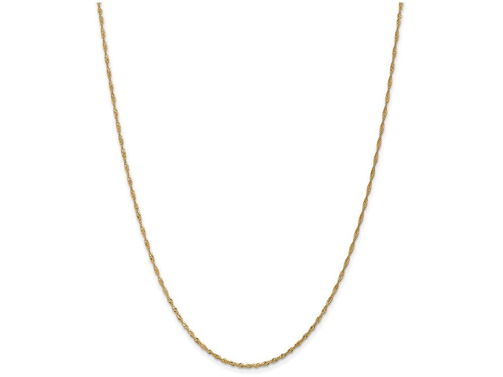 FJC Finejewelers 24 Inch 14k Yellow Gold 1.6mm Singapore Chain Necklace