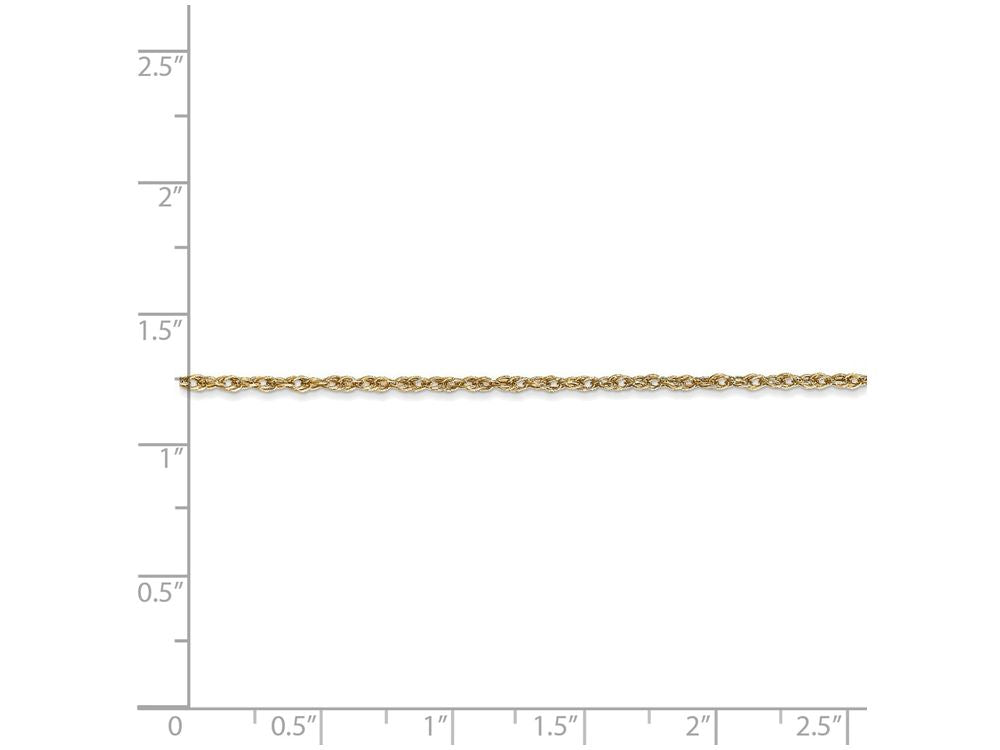 FJC Finejewelers 18 Inch 14k Yellow Gold 1.3mm Heavy-baby Rope Chain Necklace