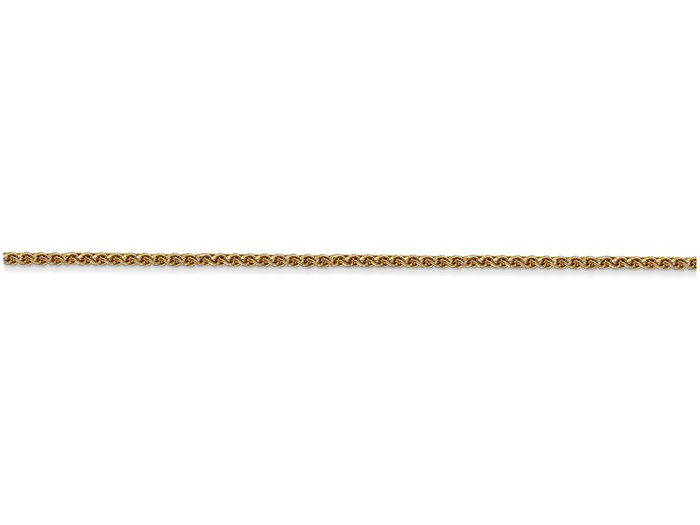 FJC Finejewelers 9 Inch 14k Yellow Gold 1.2mm bright-cut Spiga Chain Ankle Bracelet (Smaller Ankles)