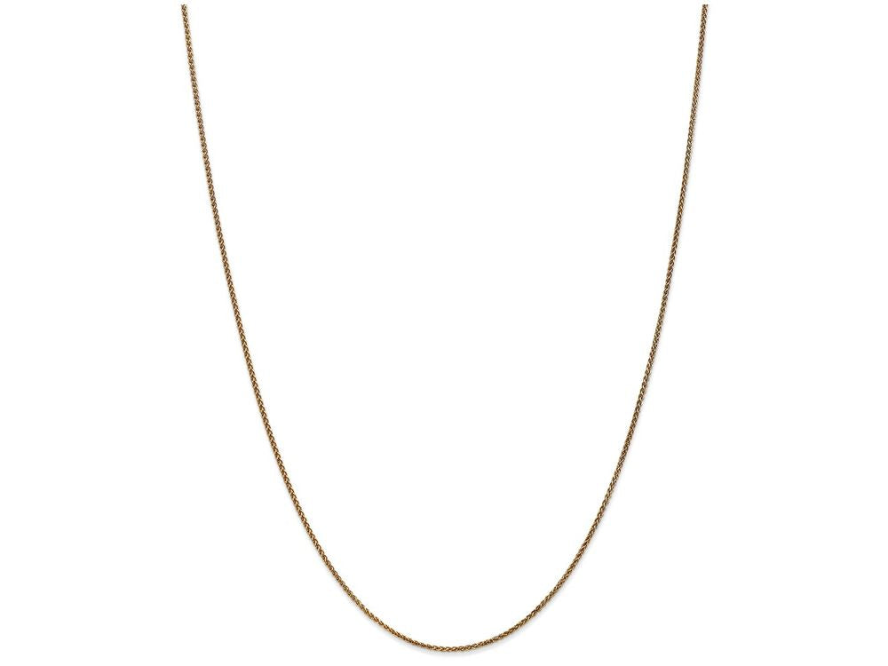 FJC Finejewelers 9 Inch 14k Yellow Gold 1.2mm bright-cut Spiga Chain Ankle Bracelet (Smaller Ankles)