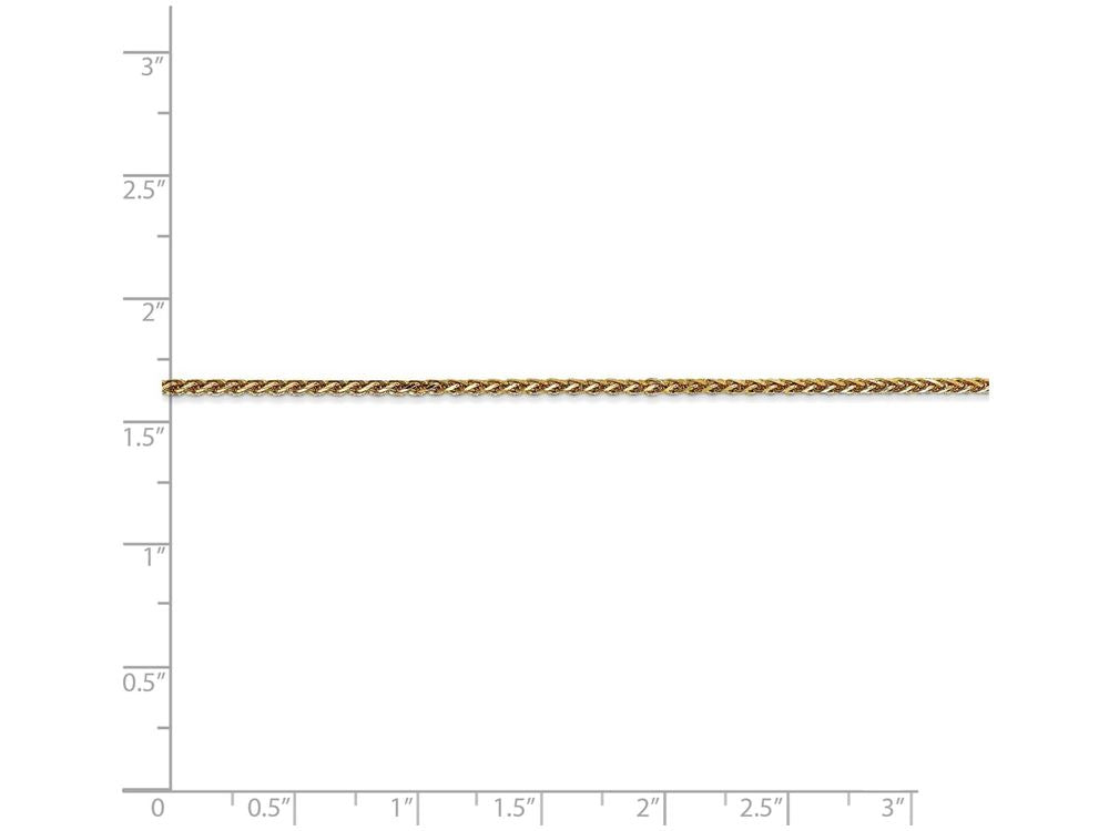 FJC Finejewelers 16 Inch 14k Yellow Gold 1.4mm bright-cut Spiga Chain Necklace
