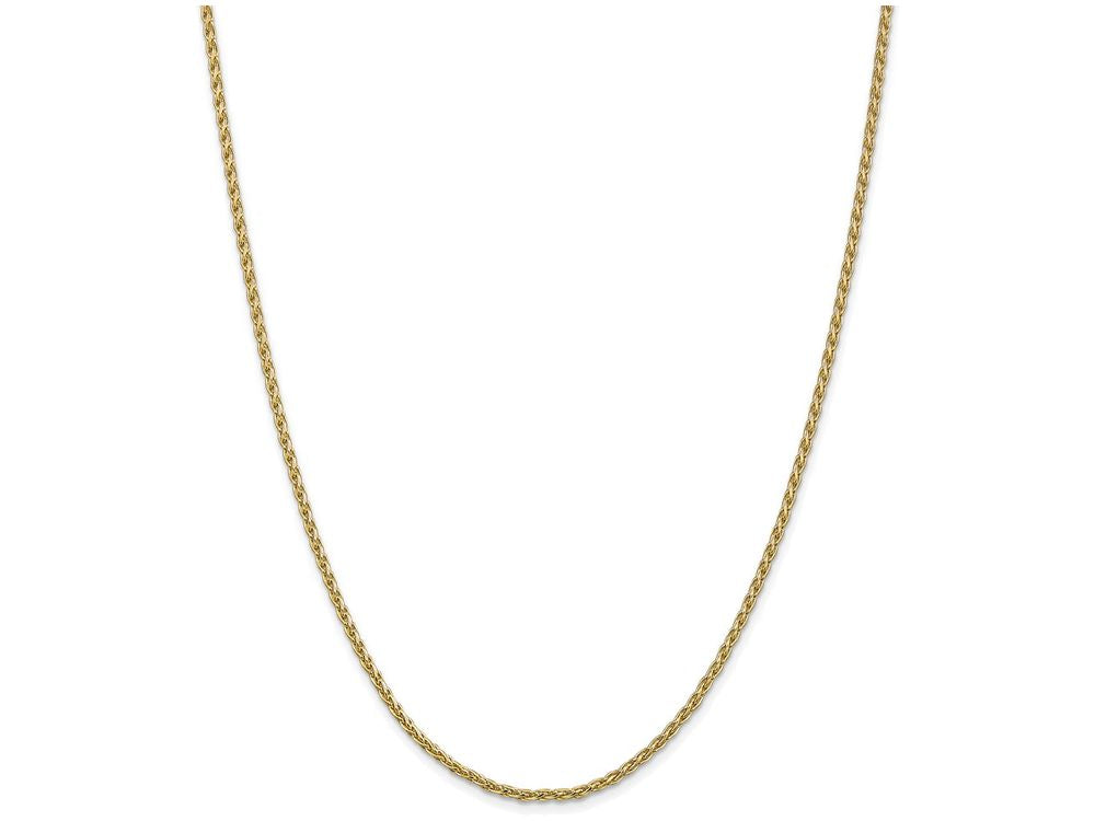 FJC Finejewelers 24 Inch 14k Yellow Gold 2.5mm Parisian Wheat Chain Necklace