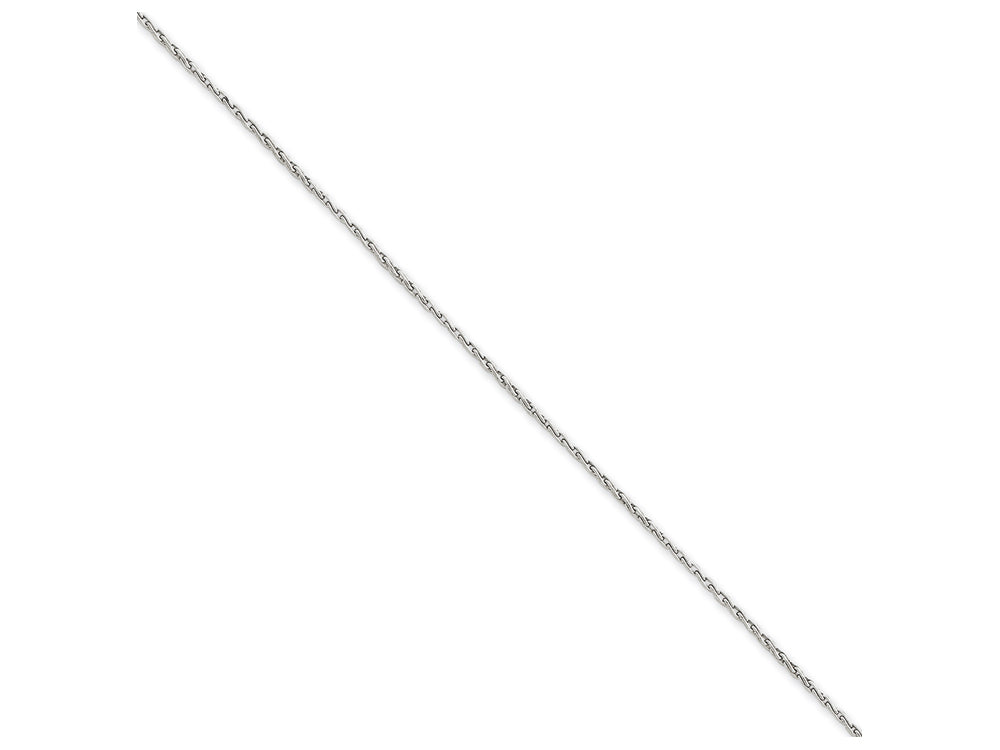 FJC Finejewelers 16 Inch 14k White Gold 1.25mm Round Parisian Wheat Chain Necklace