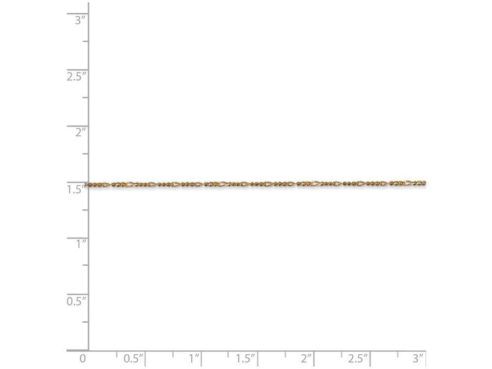 FJC Finejewelers 16 Inch 14k Yellow Gold 1.25mm Flat Figaro Chain Necklace