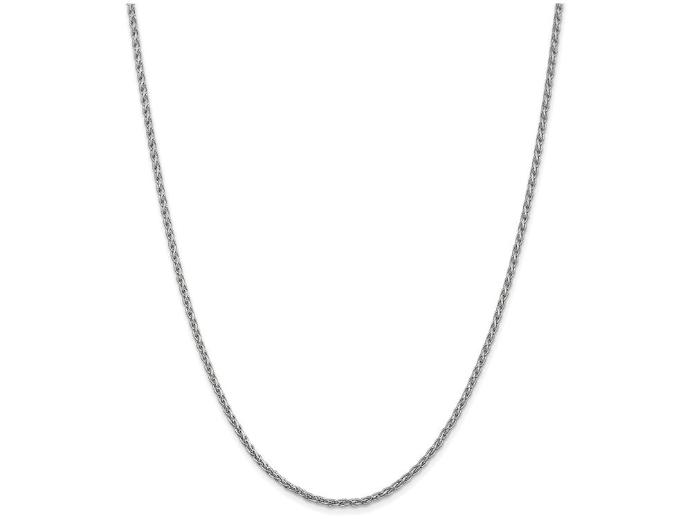 FJC Finejewelers 18 Inch 14k White Gold 2.25mm Parisianwheat Chain Necklace