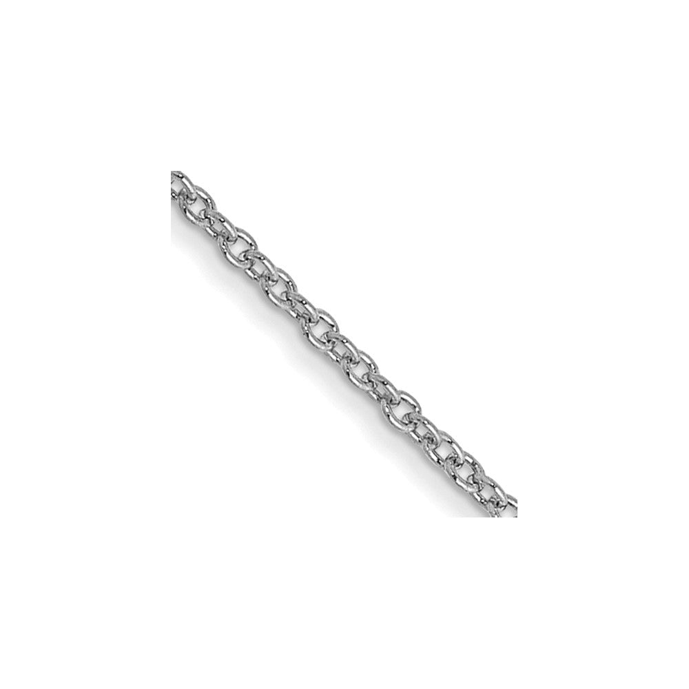 FJC Finejewelers 18 Inch 14k White Gold 1mm Cable Chain Necklace