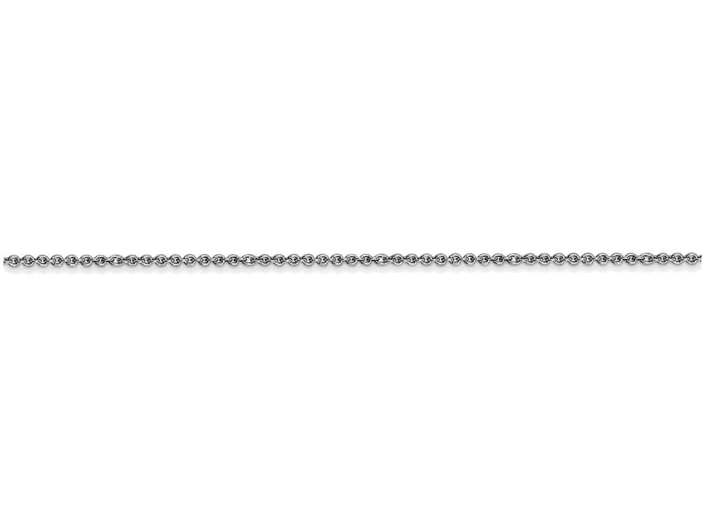 FJC Finejewelers 18 Inch 14k White Gold 1mm Cable Chain Necklace