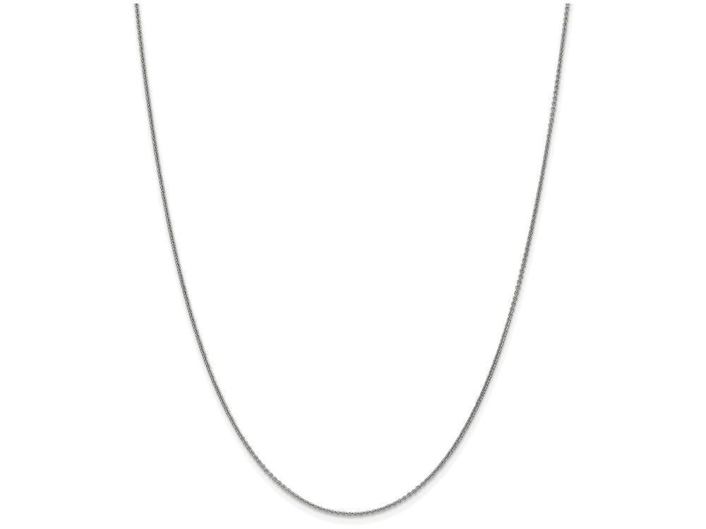 FJC Finejewelers 20 Inch 14k White Gold 1mm Cable Chain Necklace