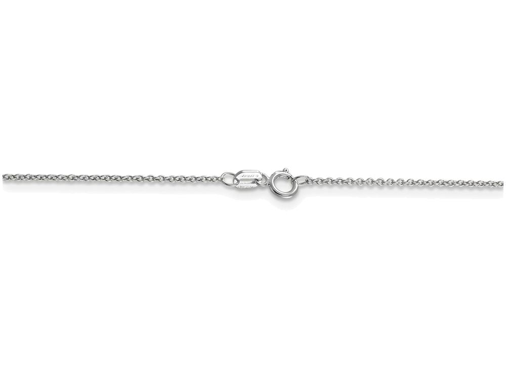 FJC Finejewelers 16 Inch 14k White Gold .9mm Cable Chain Necklace