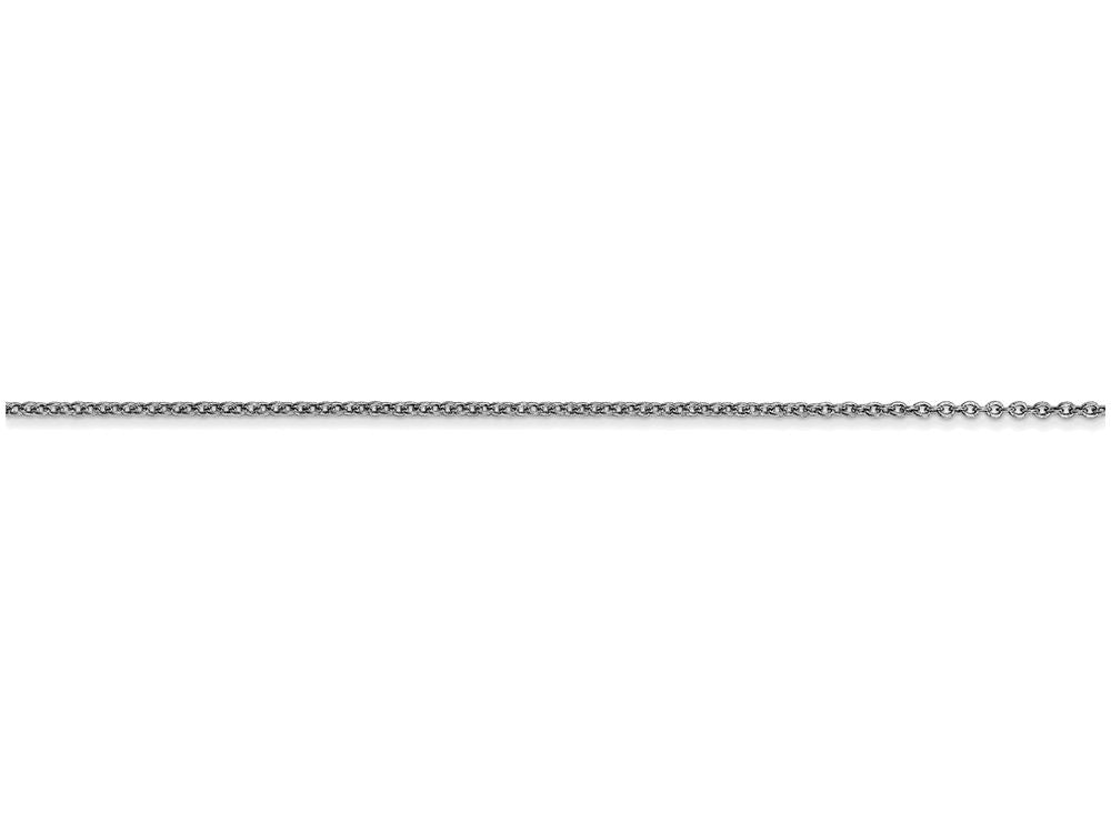 FJC Finejewelers 14 Inch 14k White Gold .9mm Cable Chain Necklace