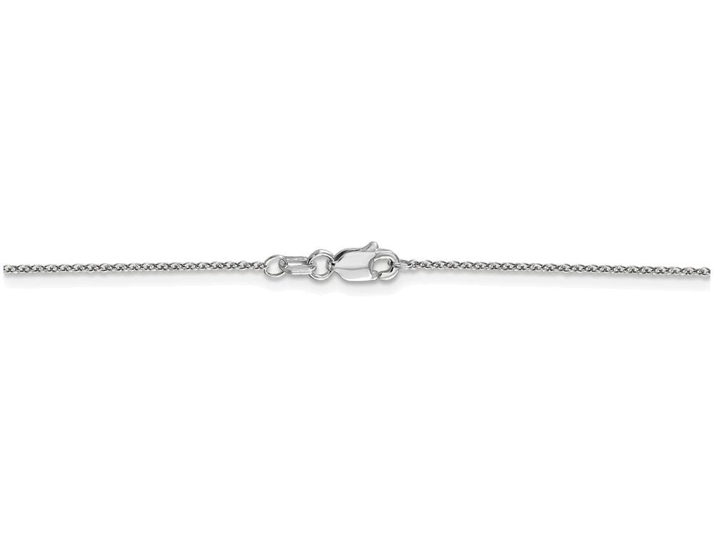 FJC Finejewelers 18 Inch 14k White Gold .9mm Cable Chain Necklace