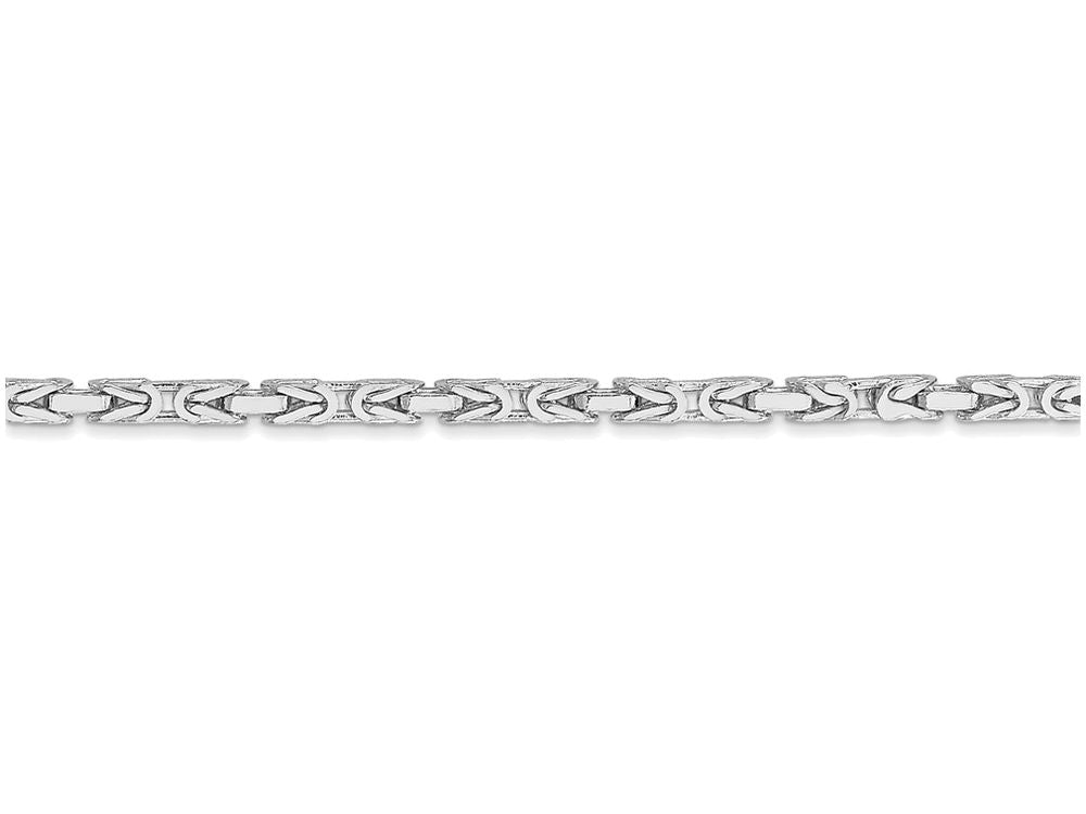 FJC Finejewelers 16 Inch 14 kt White Gold 2mm Byzantine Chain Necklace