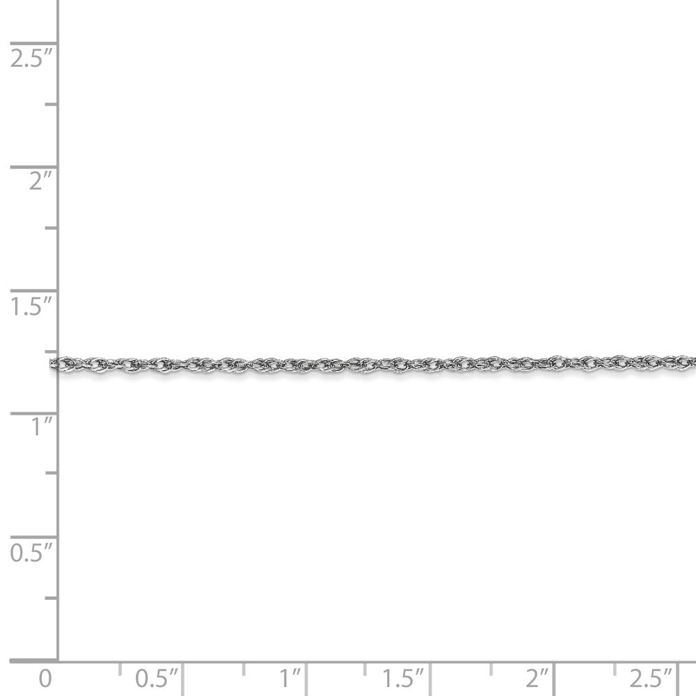 FJC Finejewelers 14 Inch 14k White Gold 1.3mm baby Rope Chain Necklace