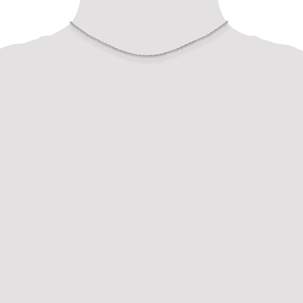 FJC Finejewelers 14 Inch 14k White Gold 1.3mm baby Rope Chain Necklace