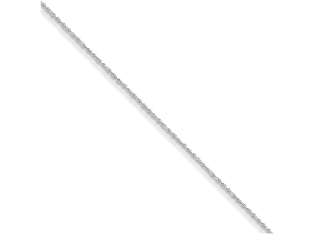 FJC Finejewelers 14 Inch 14k White Gold 1.3mm baby Rope Chain Necklace