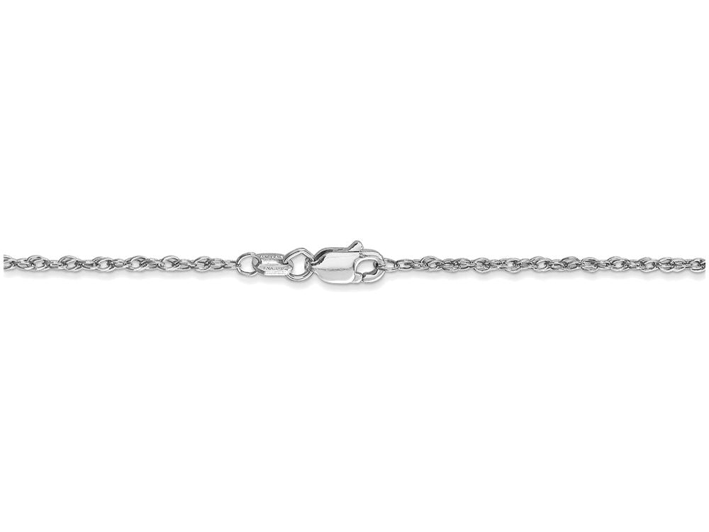 FJC Finejewelers 14 Inch 14k White Gold 1.3mm baby Rope Chain Necklace