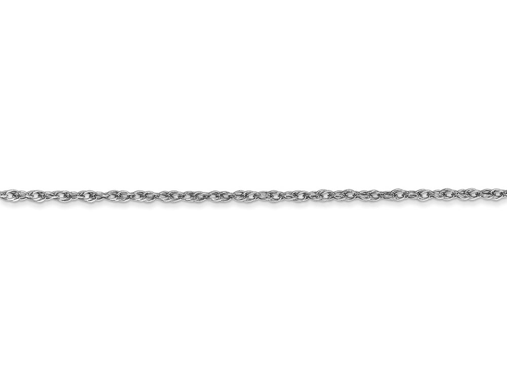 FJC Finejewelers 16 Inch 14k White Gold 1.3mm baby Rope Chain Necklace