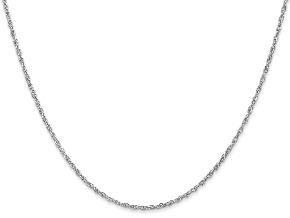 FJC Finejewelers 24 Inch 14k White Gold 1.3mm baby Rope Chain Necklace