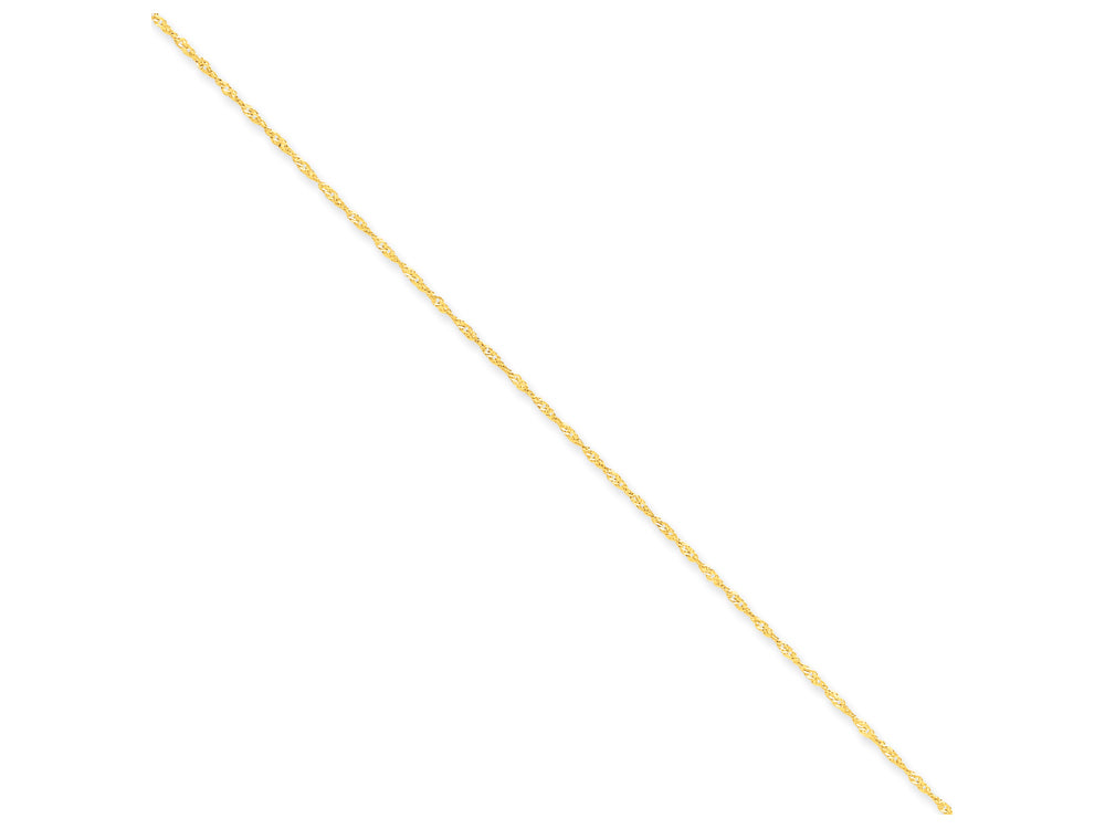 FJC Finejewelers 30 Inch 14k Yellow Gold 1.10mm Singapore Chain Necklace