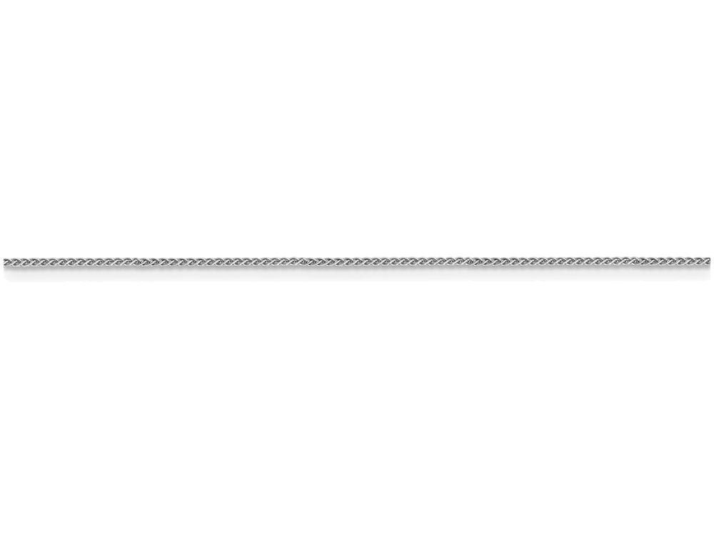 FJC Finejewelers 18 Inch 14k White Gold 0.8mm Spiga Chain Necklace