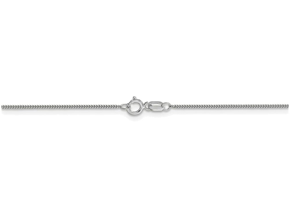 FJC Finejewelers 16 Inch 14k White Gold .9mm Curb Chain Necklace