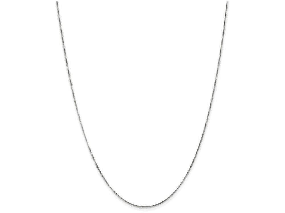 FJC Finejewelers 16 Inch 14k White Gold .9mm Curb Chain Necklace