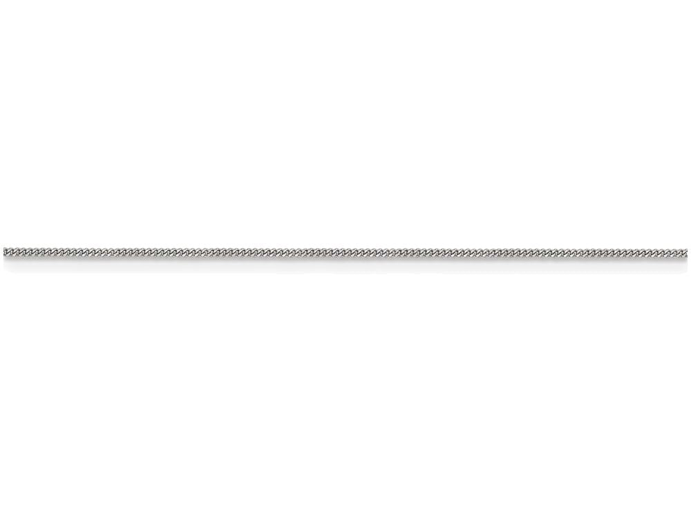 FJC Finejewelers 24 Inch 14k White Gold .9mm Curb Chain Necklace