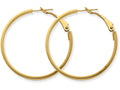 FJC Finejewelers 14k Yellow Gold 3x30mm Polished Round Hoop Earrings