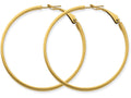 FJC Finejewelers 14k Yellow Gold 3x40mm Polished Round Hoop Earrings