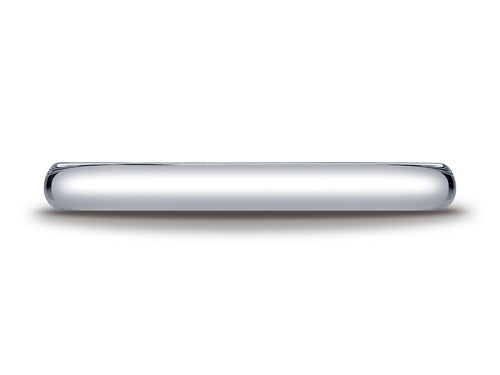 Benchmark Platinum 2.5mm Traditional Dome Oval Ring