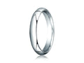 Benchmark Platinum 4mm Slightly Domed Standard Comfort-fit Ring