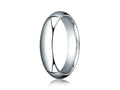 Benchmark Platinum 5mm Slightly Domed Standard Comfort-fit Ring
